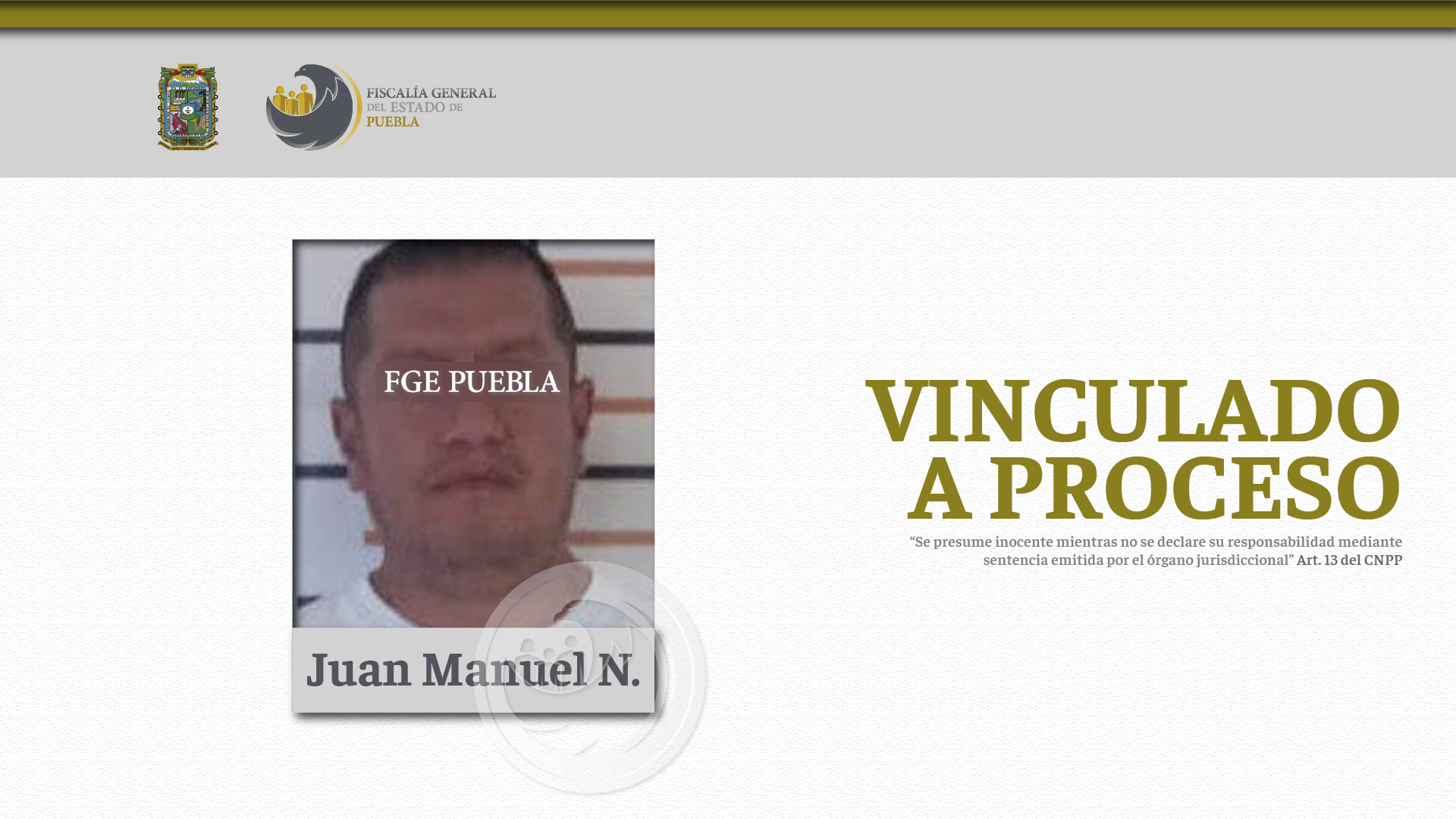 Vinculado a proceso por intento de homicidio en Huauchinango