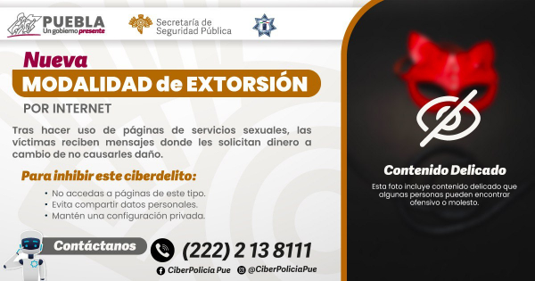 Por nueva modalidad de extorsión, SSP exhorta reforzar medidas de autocuidado