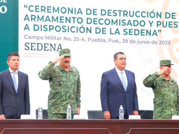 Construye gobierno estatal escenarios de paz en cada rincón de Puebla: Sergio Salomón