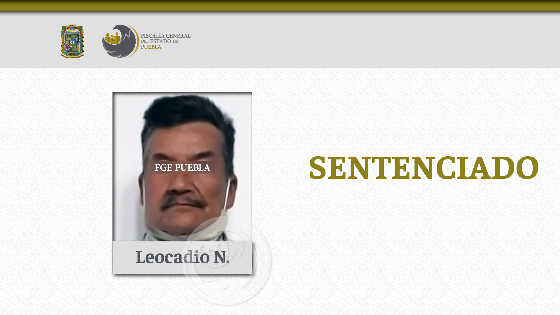 FGE obtuvo 19 años de prisión por violación de una menor de edad en Tehuacán