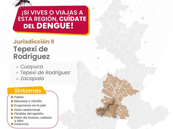 Descarta Salud defunciones por dengue en el estado de Puebla