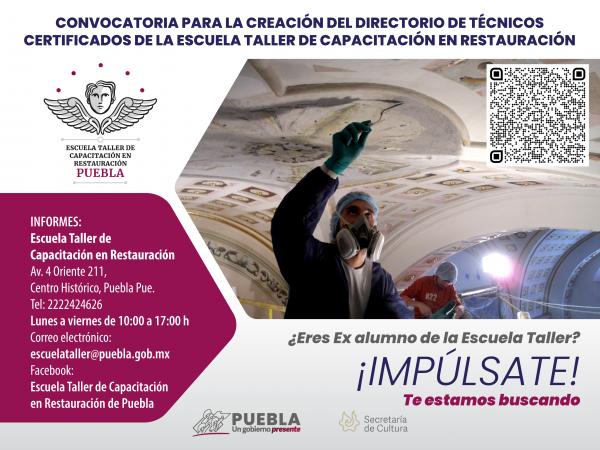 Creará Cultura directorio de técnicos certificados de Escuela Taller de Capacitación en Restauración