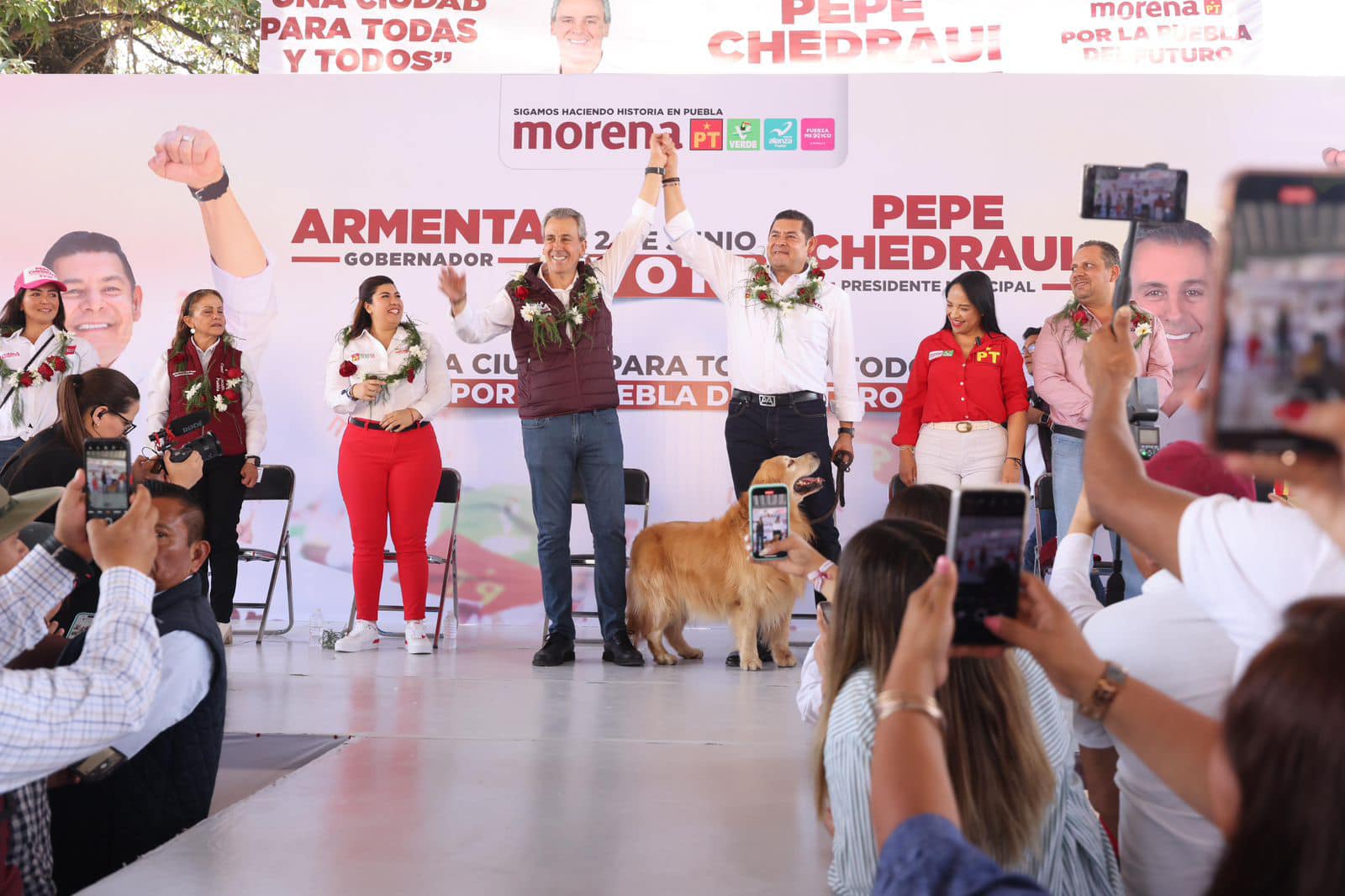 Armenta se reúne con seguidores y con Pepe Chedraui