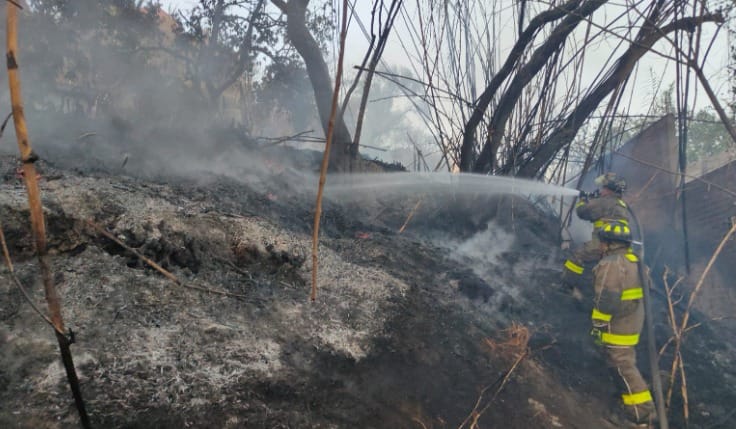 Protección Civil atiende incendio en Atlixco