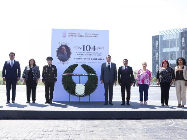 Encabeza titular del Ejecutivo aniversario luctuoso de Venustiano Carranza