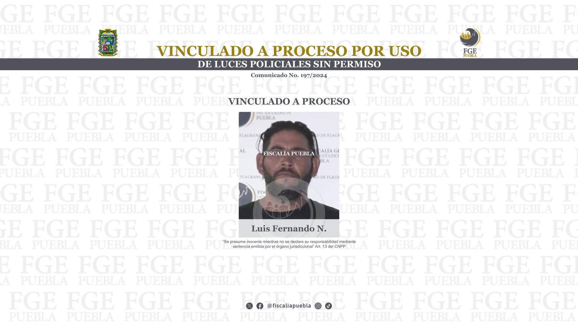 Vinculado a proceso por uso de luces policiales sin permiso