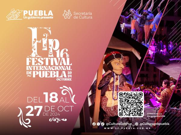 Presenta Cultura “Festival Internacional de Puebla”; contempla más de 75 actividades gratuitas