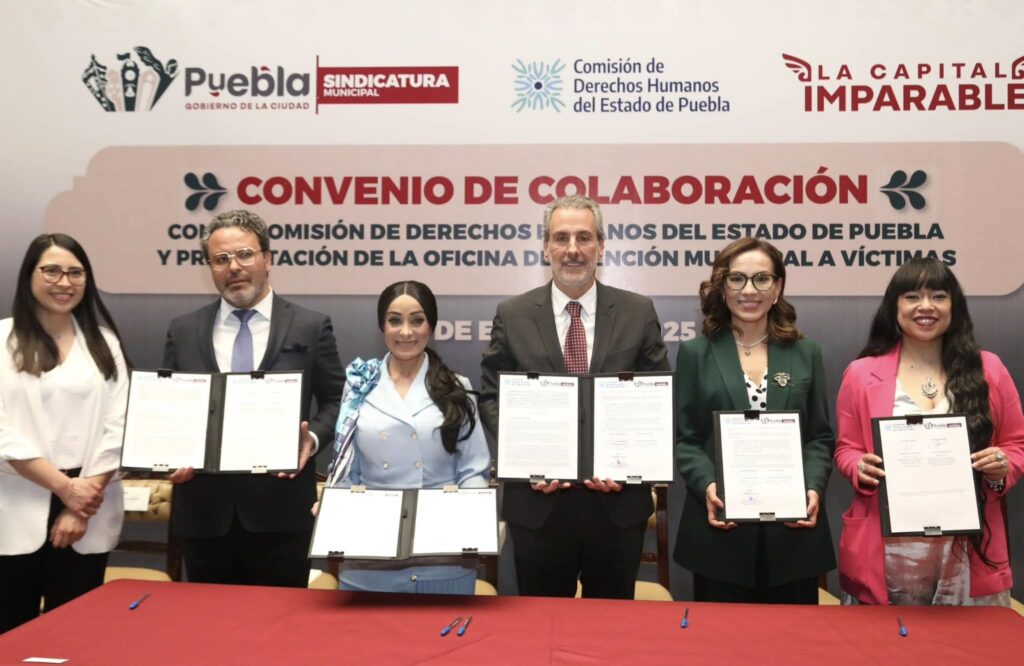 En el Gobierno de la Ciudad celebramos la Firma de Convenio de Colaboración con la CDH Puebla.